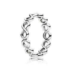 Sterling Silver Simple Infinity Band Ring 190994